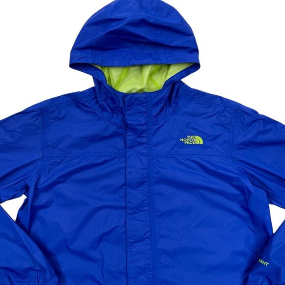 The North Face Blue HyVent Hooded Windbreaker Jacket Boys Youth XL 18-20 - Picture 3 of 10